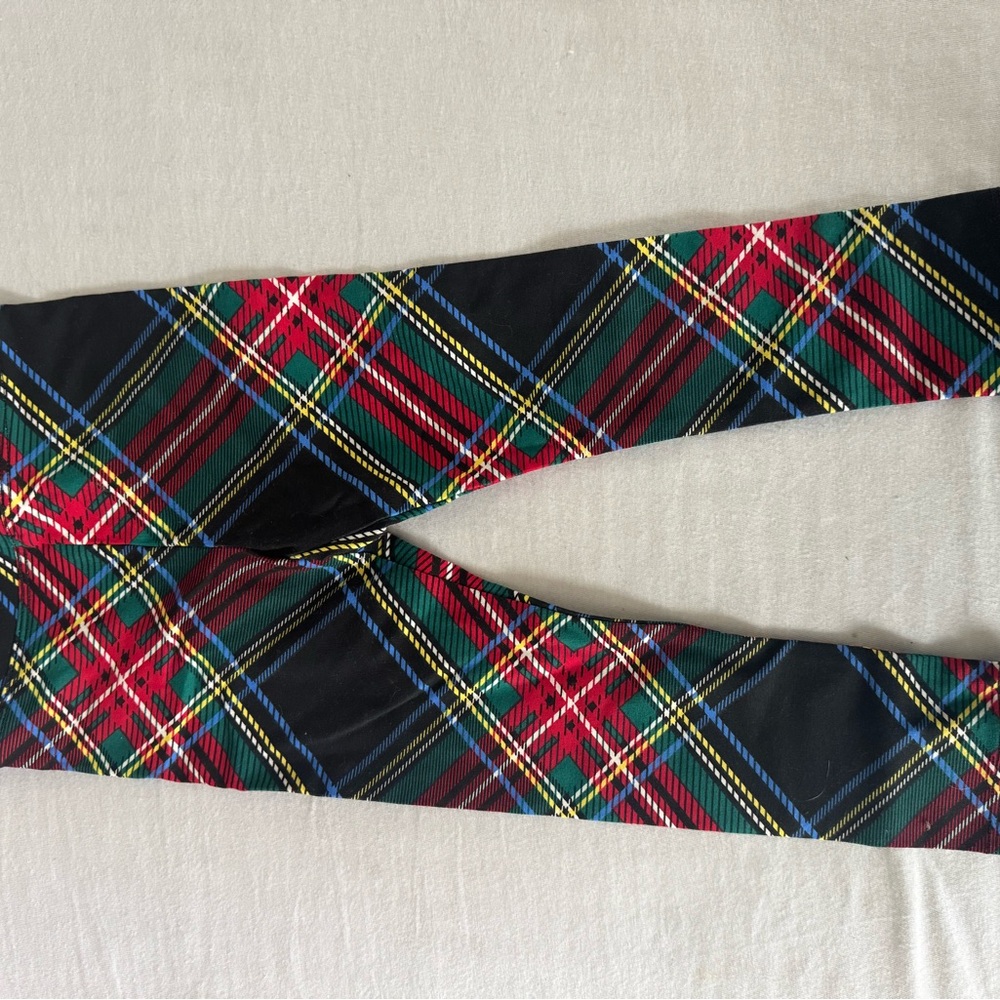 Crewcuts Red and Green Tartan Leggings